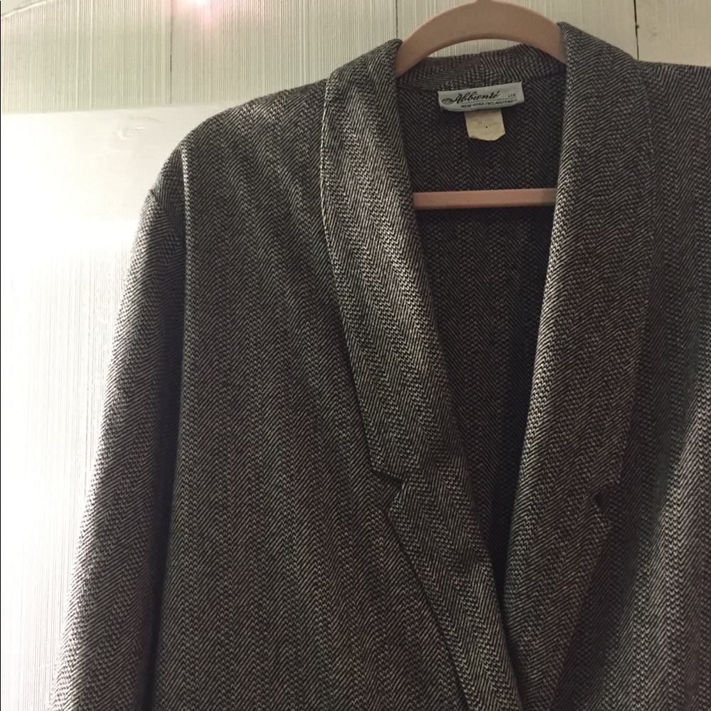 Boyfriend style double breasted wool coat
